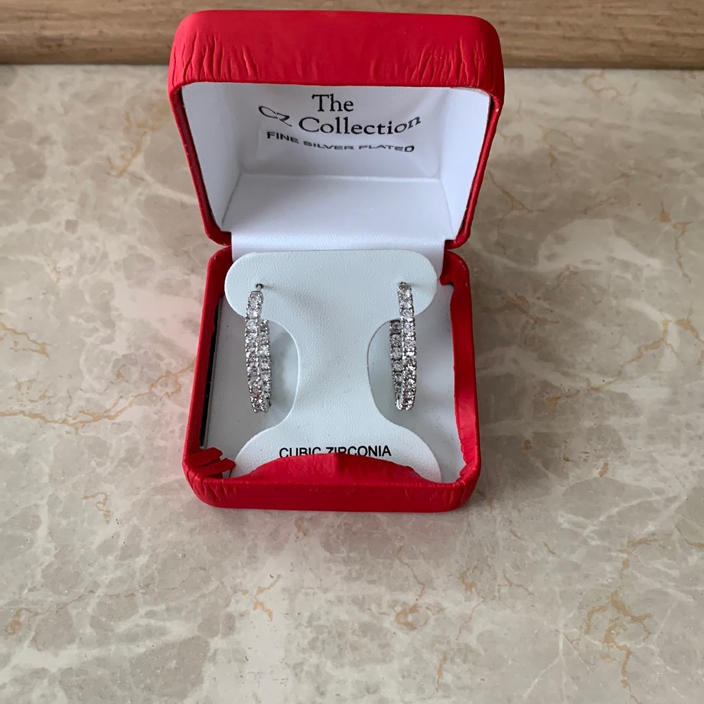 Silver earrings